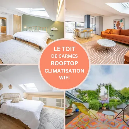 Apartmán Le Toit De Carmes - Esprit Rooftop En Hyper Centre - Moderne Et Confort - Wifi Et Clim - Elite Premium Services Nancy